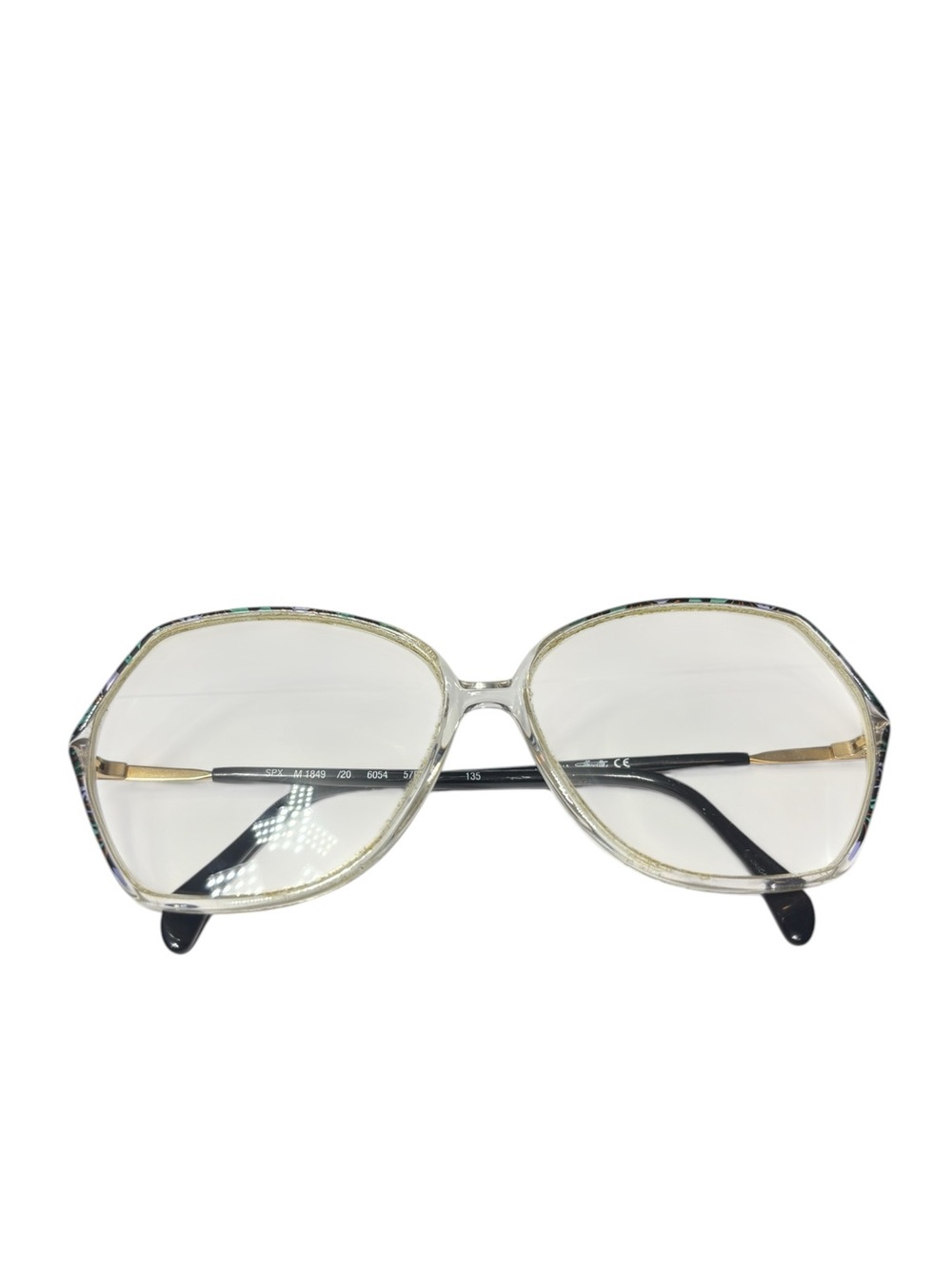 SILHOUETTE SPX M 1849 6054 Eyeglasses Vtg Black Clear Austria 57-12-135 - Frames